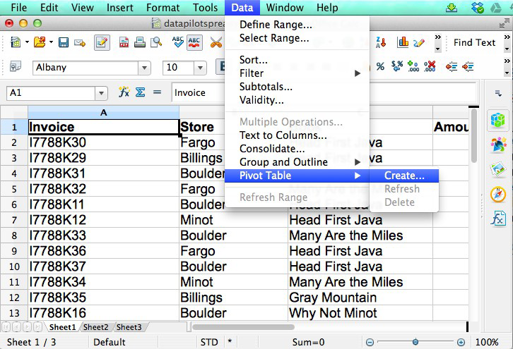 CCC Online Study Material - pivot tables in OpenOffice Calc