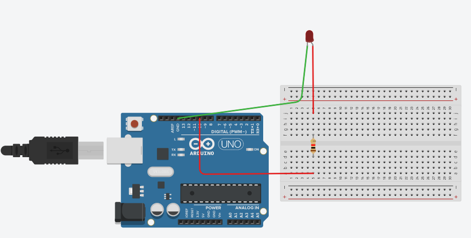Arduino Code to fade the Lead Bulb using for loop