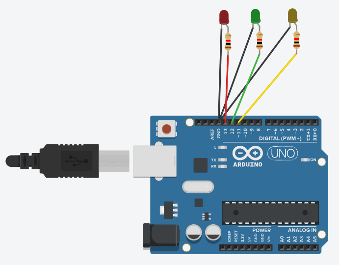 Arduino Code to On the LED based on Input